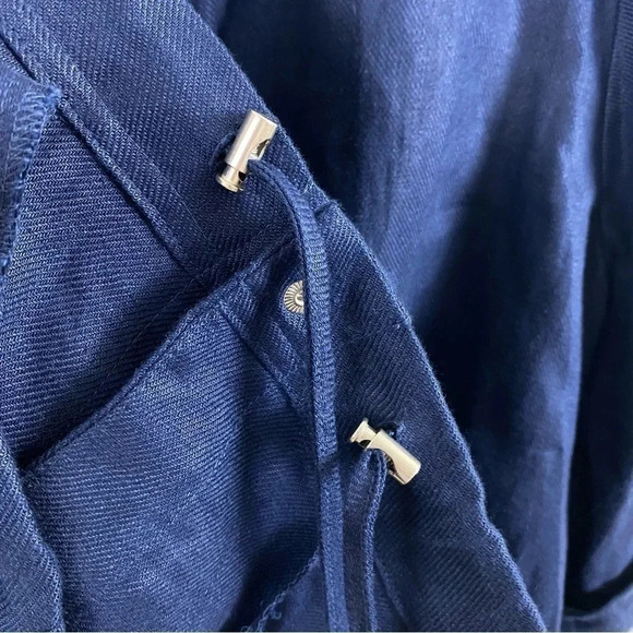 Chico’s Linen Blue Lightweight Jacket Size 3 (16/18) - Picture 8 of 8